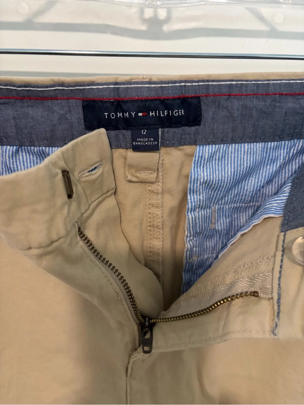 Tommy Hilfiger Women’s Tan Flat Front Shorts
